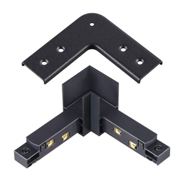 41118a71a5dd493fb92f037bfeeac790 135105 SHINO NT20 117 черный Соединитель с токопроводом для шинопровода «L» IP20 48V FLUM