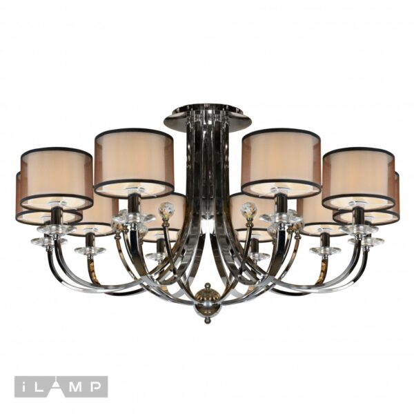 Потолочная люстра iLamp America 88049/10 Хром Потолочная люстра iLamp America 88049/10 Хром