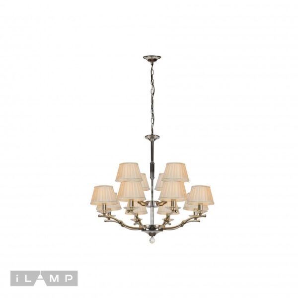 Подвесная люстра iLamp Vivaldi 85125/8+4 Хром Подвесная люстра iLamp Vivaldi 85125/8+4 Хром