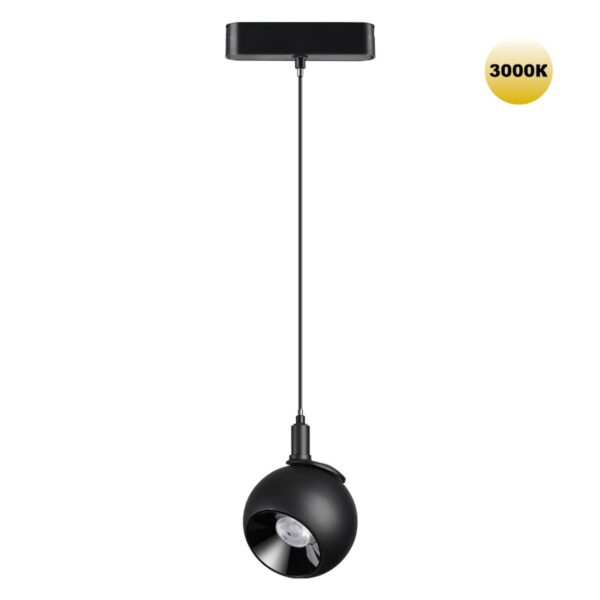 46b2bac7e0226279eec3794f7a2be938 359264 SHINO NT23 053 черный Трековый светильник для низковольтного шинопровода IP20 LED 12W 48V 960Лм 3000К SMAL