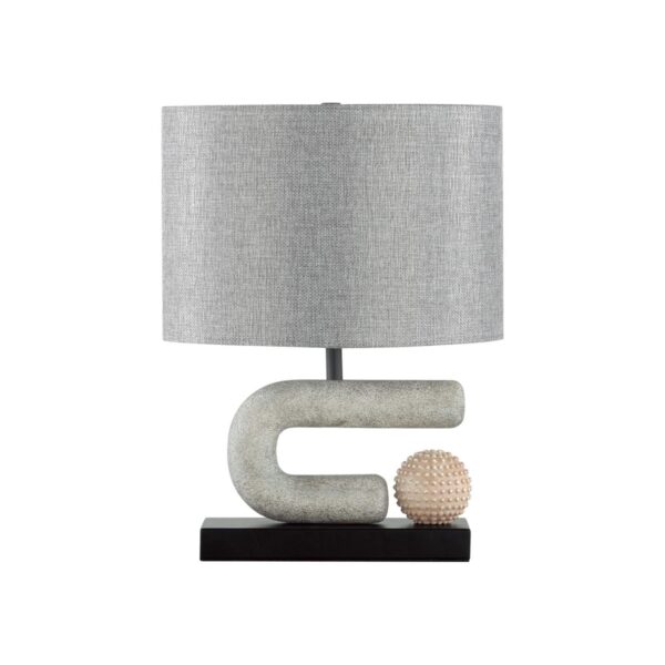 4c147a492aa9e6e5b7ad8aabab68bb5d 5410/1TA MODERN ODL_EX23 169 черный матов./серый металл/полирезин/ткань Настольная лампа E27 1*60W BAGEL