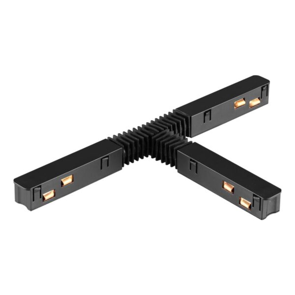 539c8e55afb18d274d91d0e988468ecd 135176 SHINO NT23 120 черный Гибкий токопроводящий соединитель для низковольтного шинопровода «T-образный» IP20 48V FLUM