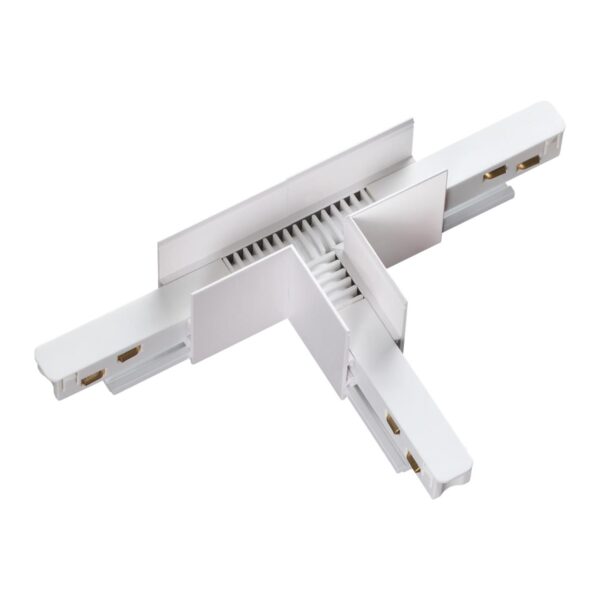 562dc601481cf3c4788799c628ccff8d 135125 SHINO NT21 043 белый Соединитель с токопроводом для шинопровода Т-образный IP20 48V FLUM