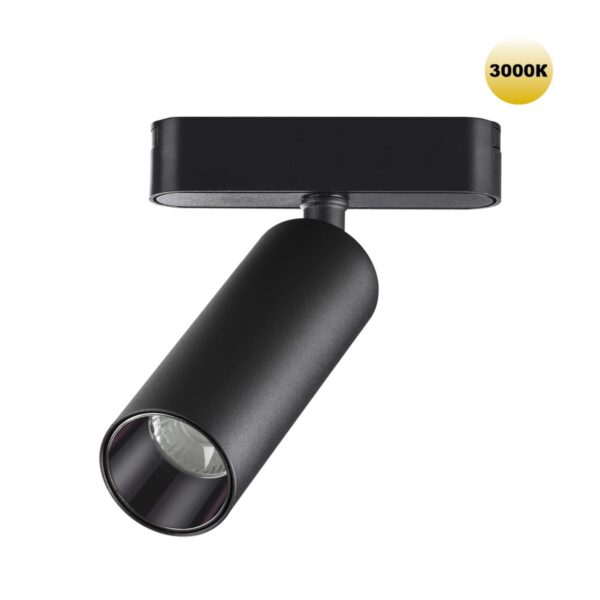 59487756d7bd2d7030cd4716b6579957 359256 SHINO NT23 049 черный Трековый светильник для низковольтного шинопровода IP20 LED 15W 48V 1275Лм 3000К SMAL