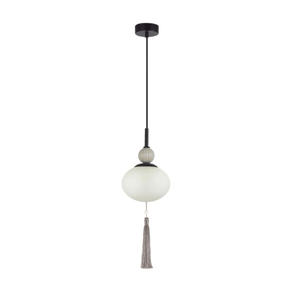 611021b177ee2d2c207d6779761c6180 8273/1A NEOCLASSI LN26 042 черный/серый/белый, металл/керамика/стекло Подвес Е14 1*40W 220V GLORIYA