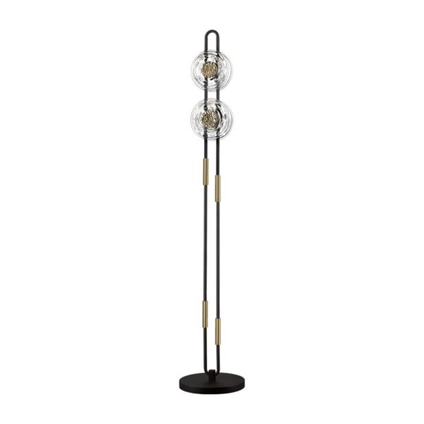 6313952059e5def09309be43f19e82f3 5407/23FL MODERN ODL_EX24 135 черный/золотой/металл/стекло Торшер LED 23W 3000K 1940Лм MAGNET
