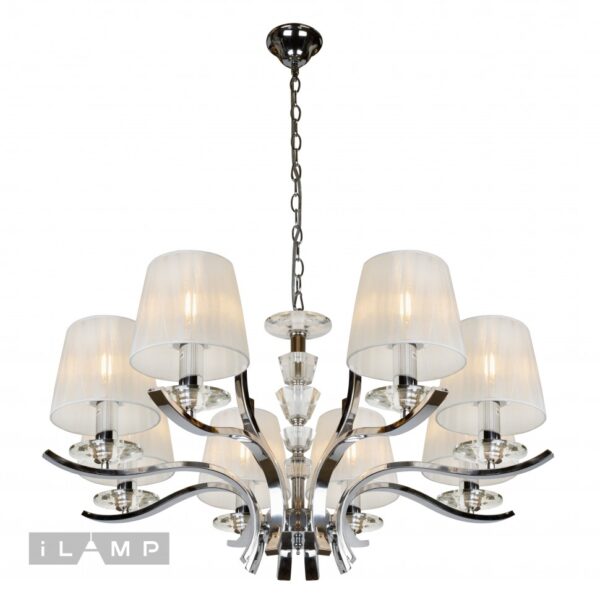 Подвесная люстра iLamp Omega RM5231/8 Хром Подвесная люстра iLamp Omega RM5231/8 Хром