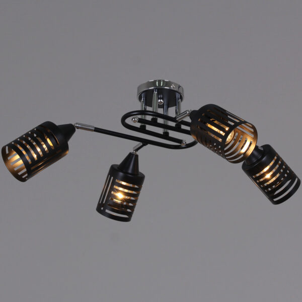 70052-3.3-04 CR+BK светильник потолочный 70052-3.3-04 CR+BK светильник потолочный