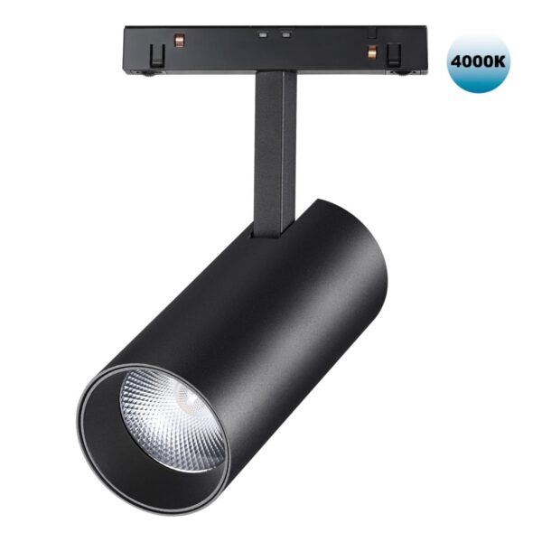 704e4c3d314ef57eb89c566bdced02c7 358424 SHINO NT20 154 черн Трековый светильник для низков. шинопровода IP20 LED 4000K 20W 48V FLUM
