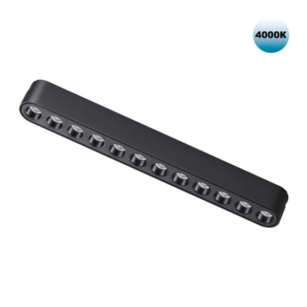 72009d67869b90d92e83eafaa287a8c6 359076 SHINO NT23 179 черный Трековый светильник для низковольтного шинопровода IP20 LED 12W 48V 4000K 1140Лм SMAL