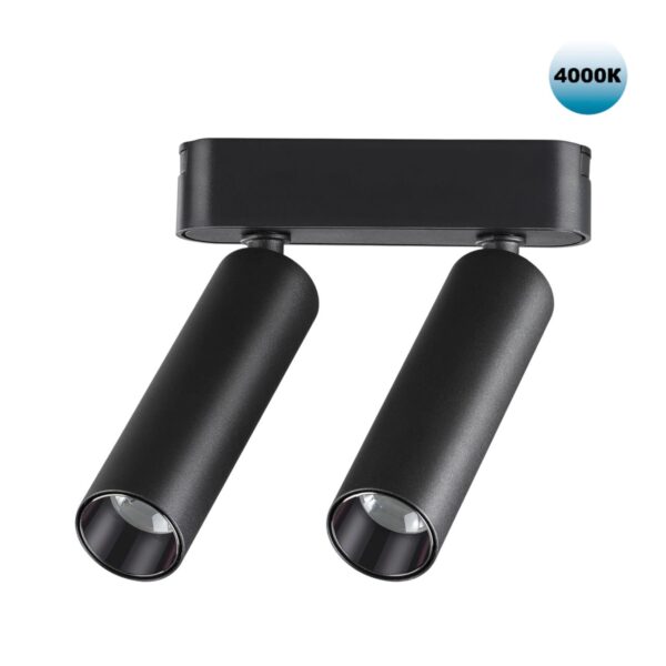 7998f972b859dd44189bd08d0db71c9d 359086 SHINO NT23 182 черный Трековый светильник для низков. шинопровода IP20 LED 4000K 2*7W 48V 1260Лм SMAL