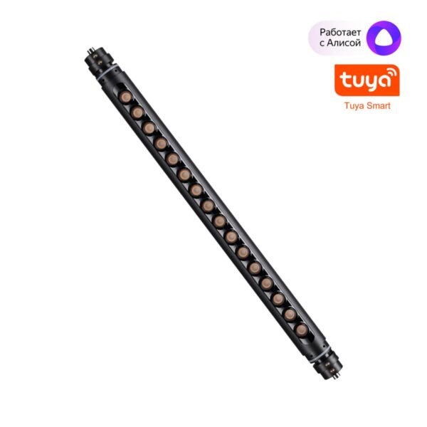 8076850f25bc648a8ccb52d4cd37dc50 359366 KONST NT24 032 черный Светильник диммир. со сменой цв. температ. (управл. — пульт ДУ или прилож. Smart Life) IP20 LED 8W 48V 3000-6000К GLAT