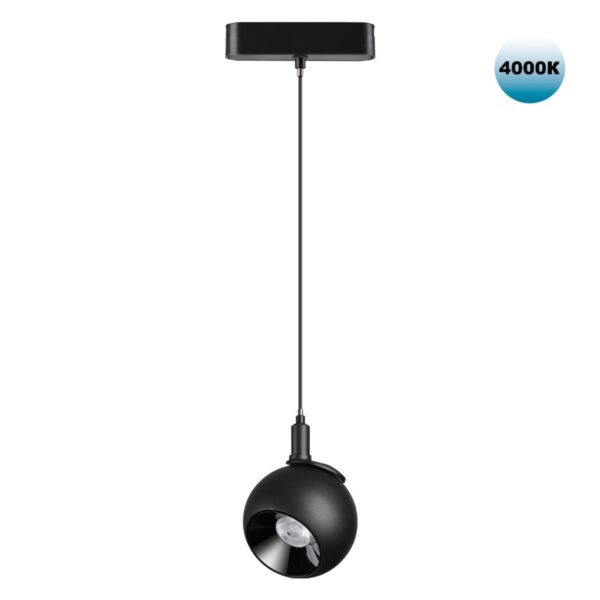 81767f1b62186e8fe58d2b8304ac2b89 359098 SHINO NT23 190 черный Трековый светильник для низков. шинопровода IP20 LED 4000K 12W 48V 960Лм SMAL