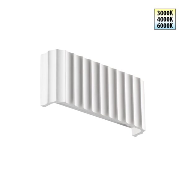 81e2577385051cf51aef7d3c6e5d3bea 359401 OVER NT24 540 белый Светильник настенный с переключателем цв.температуры IP20 LED 8W 220V 3000/4000/6000K YESO