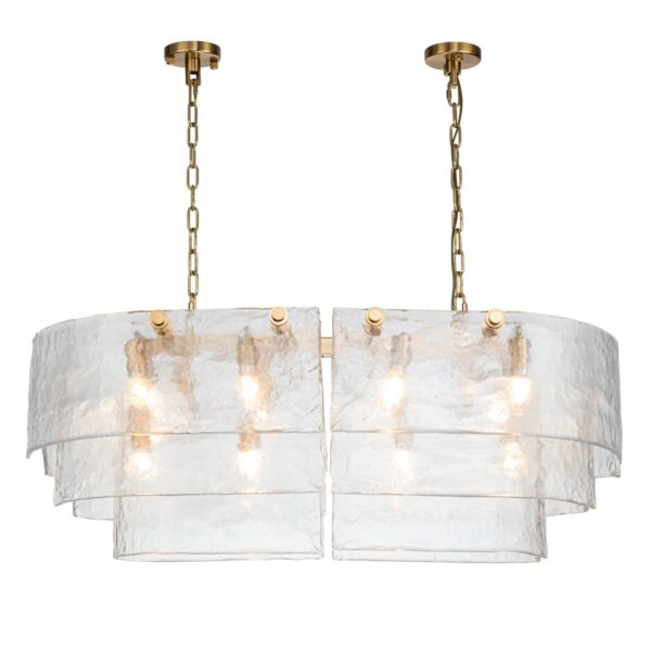 825.970 Люстра подвесная Belfast Erskine 22352 / 1000 / 12 GL CL Золотой / Стекло