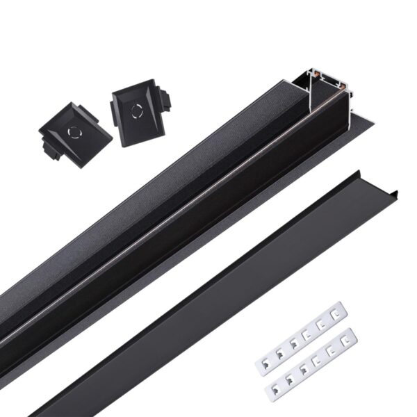 83d4adf4b1b2d0e13635b7d971a2a81c 135199 SHINO NT23 044 черный Низковольтный шинопровод для встраиваемого монтажа в ГКЛ 2м IP20 48V SMAL