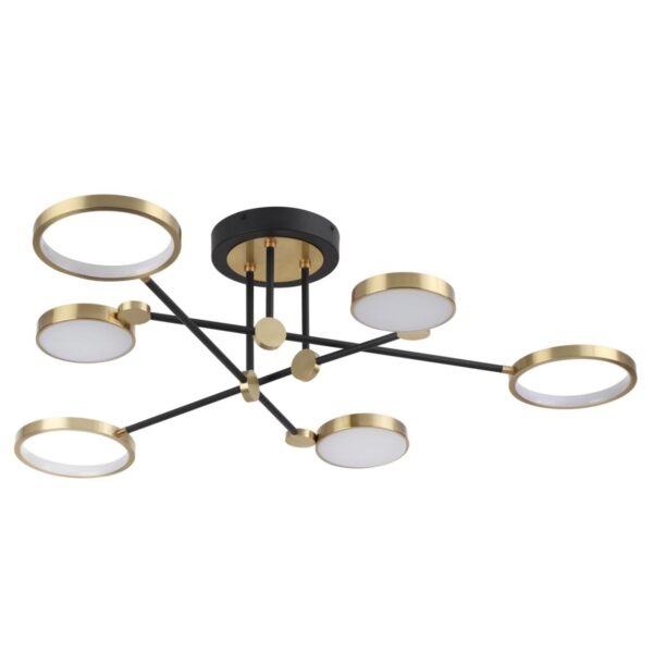 84ba4d0e193165a8d34aaa0e1f66c09d 4320/60CL MIDCENT ODL22 345 металл/черный с бронзой Потолочный светильник IP20 LED 55W 2615Лм DENZEL