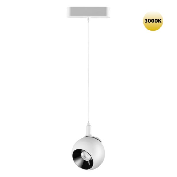 91dd4e866eadcb7f6877f5e51aba4313 359265 SHINO NT23 053 белый Трековый светильник для низковольтного шинопровода IP20 LED 12W 48V 960Лм 3000К SMAL