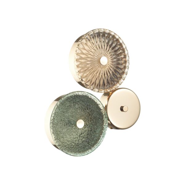 9d3063f3df0ec08078b8afced11f44eb 5412/14WL L-VISION ODL_EX23 153 золотой/желтый/зеленый металл/стекло Бра LED 14W 4000K CARAMELLA