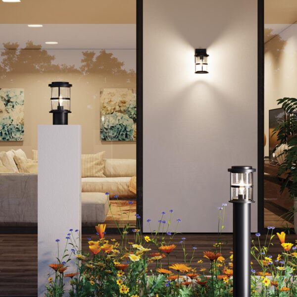 9f42618b4d27773c1d7c1795484c5942 4964/1F NATURE ODL22 715 черный/стекло Ландшафтный светильник на столбе E27 1*60W IP44 MAGUS