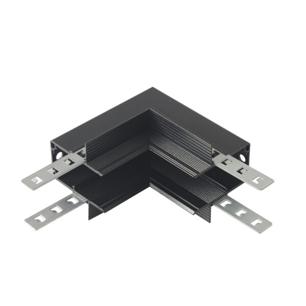 Внутренний соединитель угловой для встраиваемого магнитного шинопровода для ГКЛ12,5 мм Crystal Lux CLT 0.223 13 BL Внутренний соединитель угловой для встраиваемого магнитного шинопровода для ГКЛ12,5 мм Crystal Lux CLT 0.223 13 BL