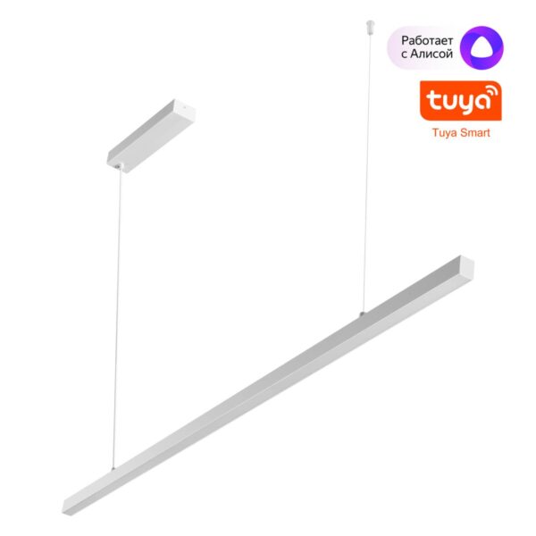 a3bca3bab5b360c755bc4bd31506cc4c 359441 OVER NT24 294 белый Светильник подвесной диммир. со сменой цв.темпер. (пульт ДУ/прилож. Smart Life) IP20 LED 48W 85-265V 3000-6000К SOTTO