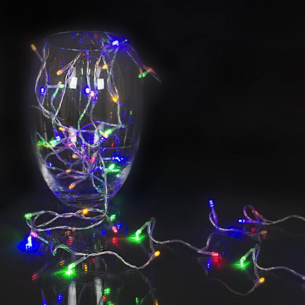 A-019 LED MIX гирлянда светодиодная 5м, прозрачный провод A-019 LED MIX гирлянда светодиодная 5м, прозрачный провод