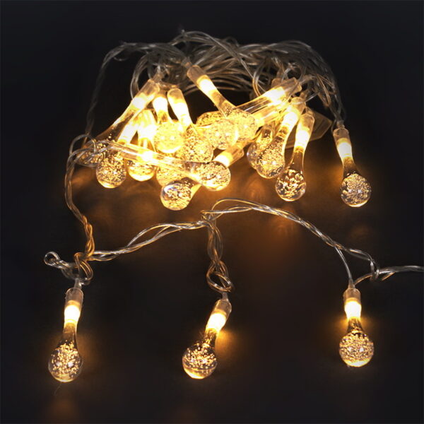 A-503 гирлянда светодиодная, прозрачный провод длиной 3,2м, 20 насадок капля A-503 гирлянда светодиодная, прозрачный провод длиной 3,2м, 20 насадок капля