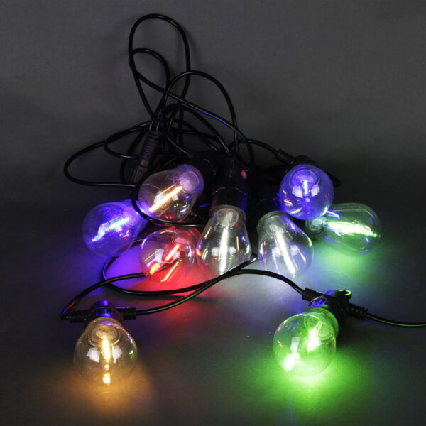 A-513 гирлянда светодиодная, 5м, 10LED "Колба", черный провод A-513 гирлянда светодиодная, 5м, 10LED «Колба», черный провод