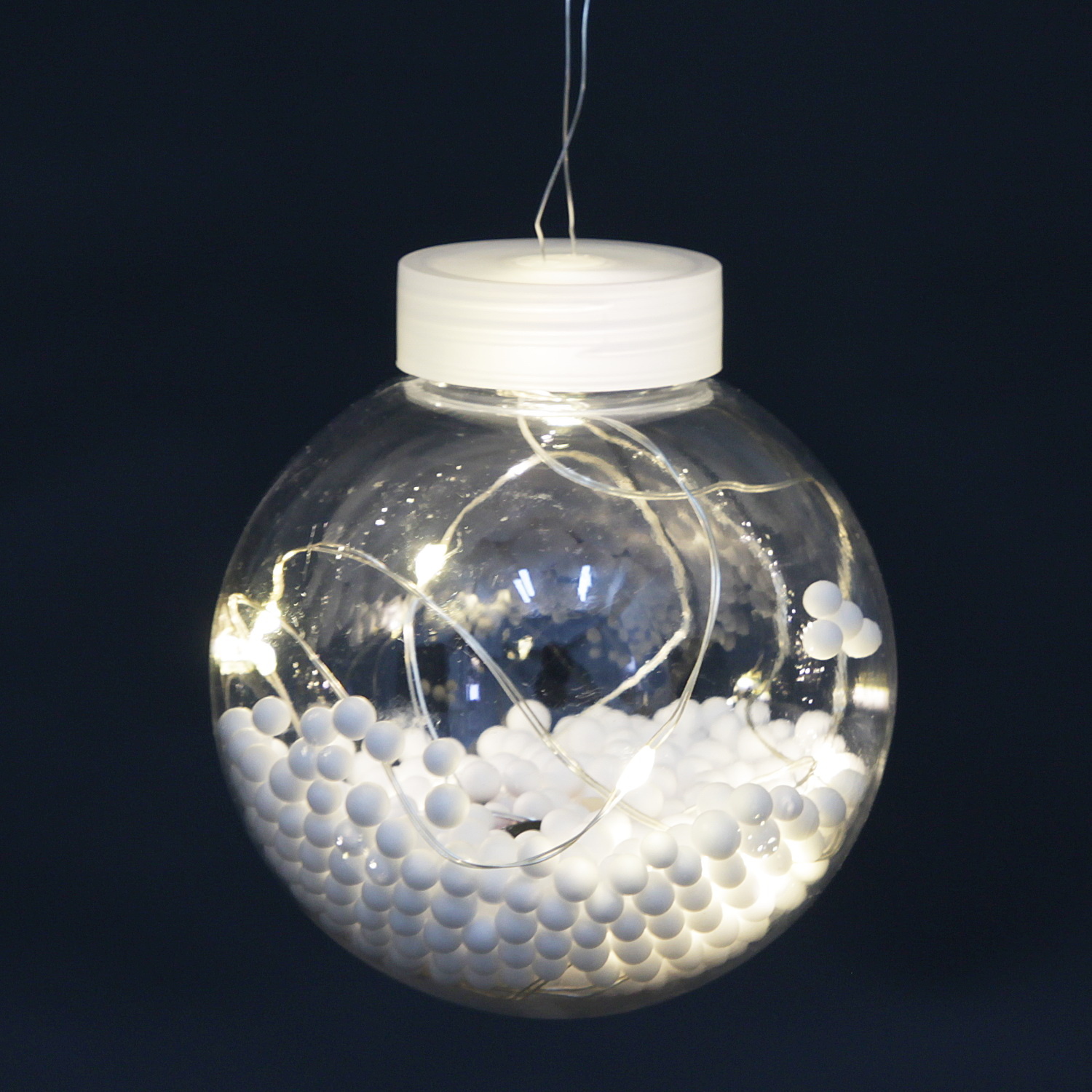 A-941 WW бахрома светодиодная «Роса» 2,7х0,7м, 10 шариков D 50мм