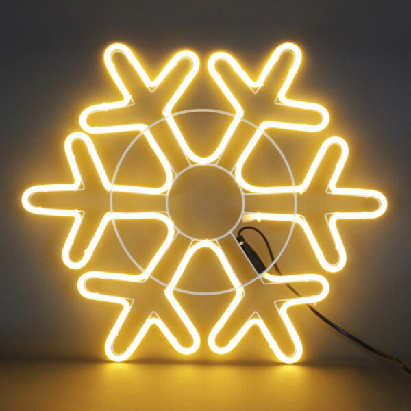 A-942 WW/W "Снежинка" из гибкого неона D60 см A-942 WW/W «Снежинка» из гибкого неона D60 см