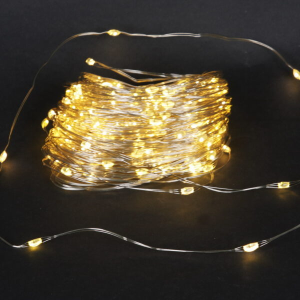 A-961 WW гирлянда светодиодная "Роса", 20м, 200LED, серебристый провод A-961 WW гирлянда светодиодная «Роса», 20м, 200LED, серебристый провод