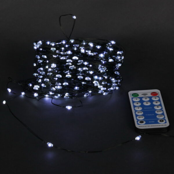 A-962 WT гирлянда светодиодная "Роса", 20м, 200LED, тёмно-зелёный провод, с контроллером A-962 WT гирлянда светодиодная «Роса», 20м, 200LED, тёмно-зелёный провод, с контроллером