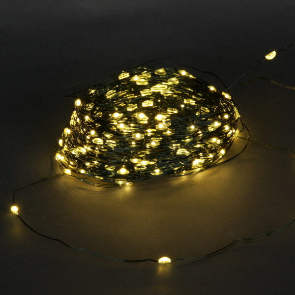 A-962 WW гирлянда светодиодная "Роса", 20м, 200LED, тёмно-зелёный провод, с контроллером A-962 WW гирлянда светодиодная «Роса», 20м, 200LED, тёмно-зелёный провод, с контроллером