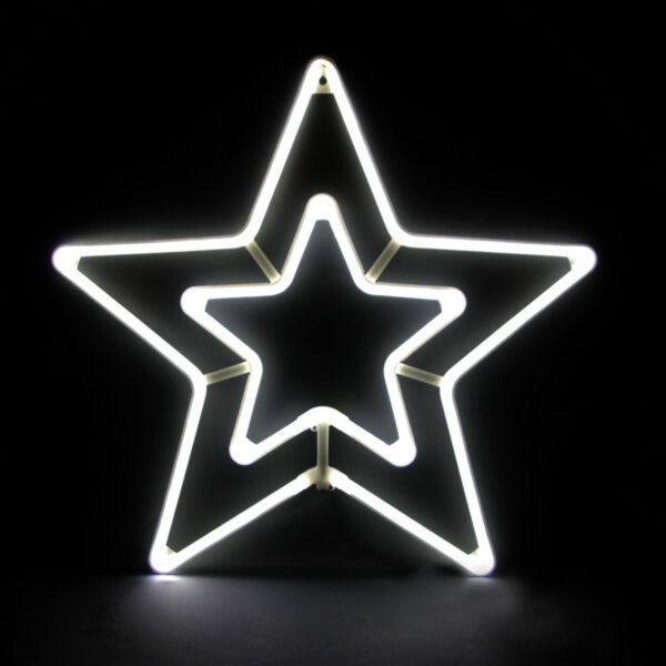 A-965 WT фигура "Звезда" из гибкого неона D50 см A-965 WT фигура «Звезда» из гибкого неона D50 см
