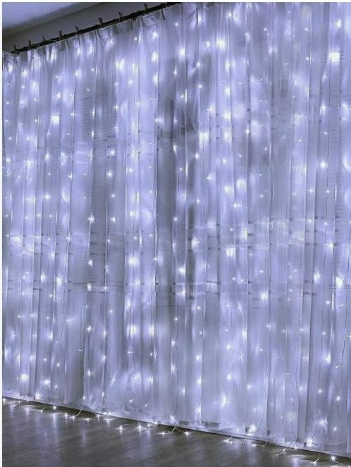 A-973 W cветовой занавес «Роса», 3х2м, провод серебристый, 200LED, USB-контроллер, ПДУ