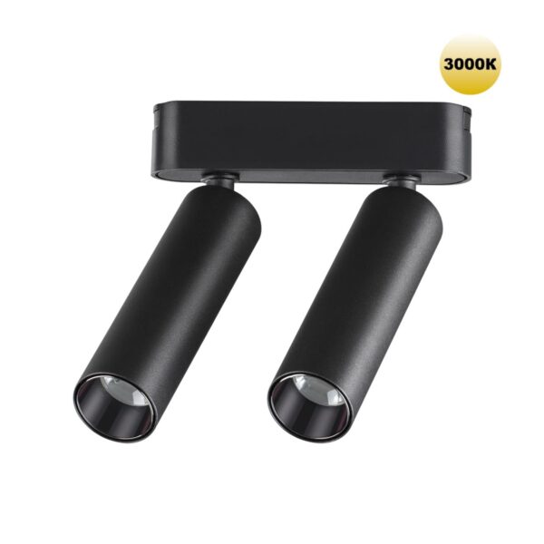 b0996f3608adad063a52fa4b3d4ca7aa 359252 SHINO NT23 182 черный Трековый светильник для низковольтного шинопровода IP20 LED 14W 48V 1260Лм 3000К SMAL