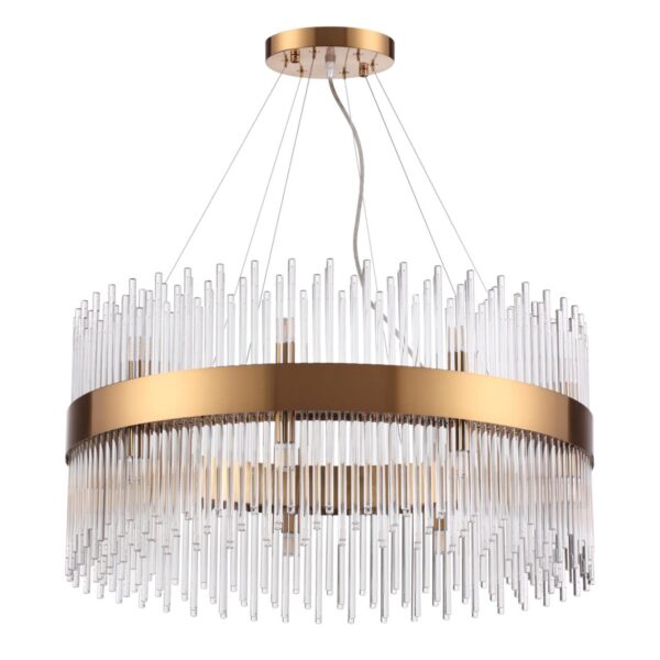 b0e72ed1402022b6295d273a7fb065ad 4722/18 HALL ODL20 666 бронзовый/стекло/прозрачный Люстра G9 18*33W 220V FOCCO