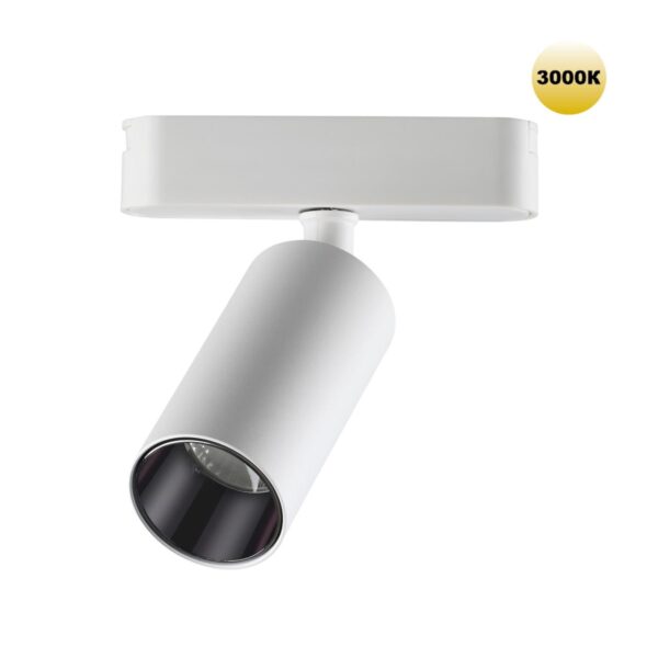 b8f7705965ff38bab532ce0aa59c8763 359255 SHINO NT23 049 белый Трековый светильник для низковольтного шинопровода IP20 LED 12W 48V 1080Лм 3000К SMAL