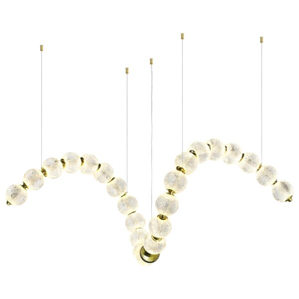 bb08b0ed854cffcc18dde192d9a18728 5008/92L L-VISION ODL23 595 золотой/прозрачный/металл/акрил Люстра LED 92W 4000K 4600Лм CRYSTAL