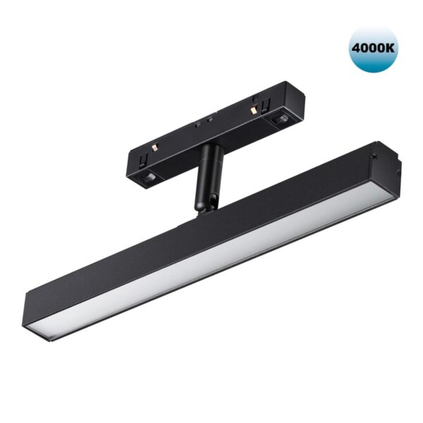 bec06c1c3c519d8d32c4c1c5fe123427 358612 SHINO NT21 045 черный Трековый светильник для низковольного шинопровода IP20 LED 4000K 12W 48V FLUM