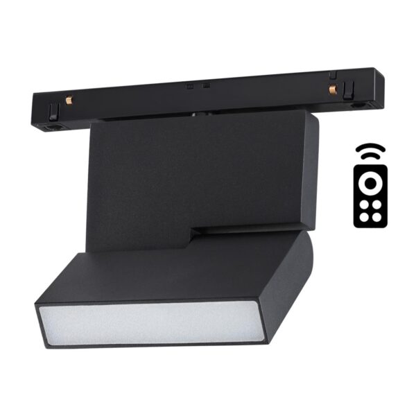 cbd9b46528ac54d8da3c5e87be3857f0 358626 SHINO NT21 065 черный Трековый низковольтный св-к диммируемый с ДУ, со сменой цв.температуры IP20 LED 3000~6500К 10W 48V FLUM