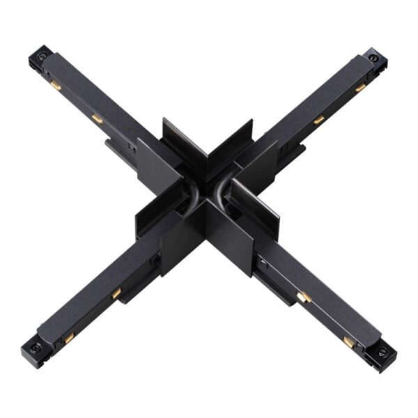 d3ad6295e737c00e5ee29bef896e4e32 135128 SHINO NT21 043 черный Соединитель с токопроводом для шинопровода Х-образный IP20 48V FLUM