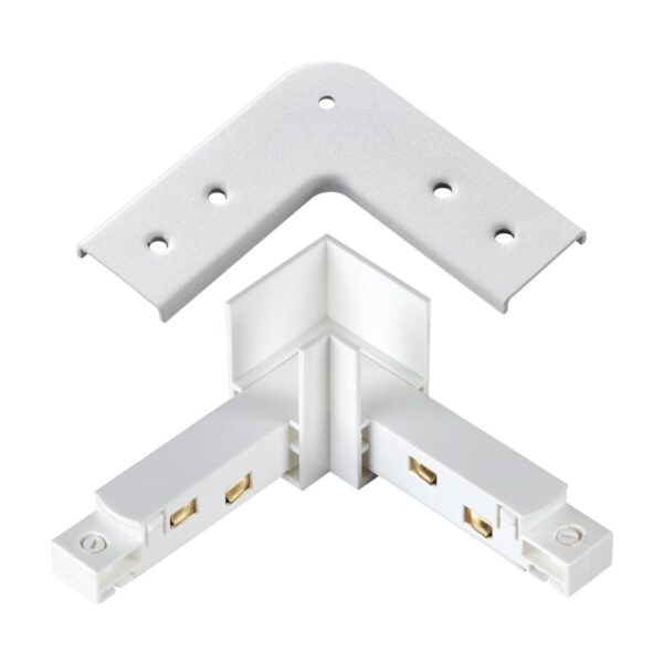 d3adaa8783509d921da6e8e2c69bbf74 135104 SHINO NT20 117 белый Соединитель с токопроводом для шинопровода «L» IP20 48V FLUM