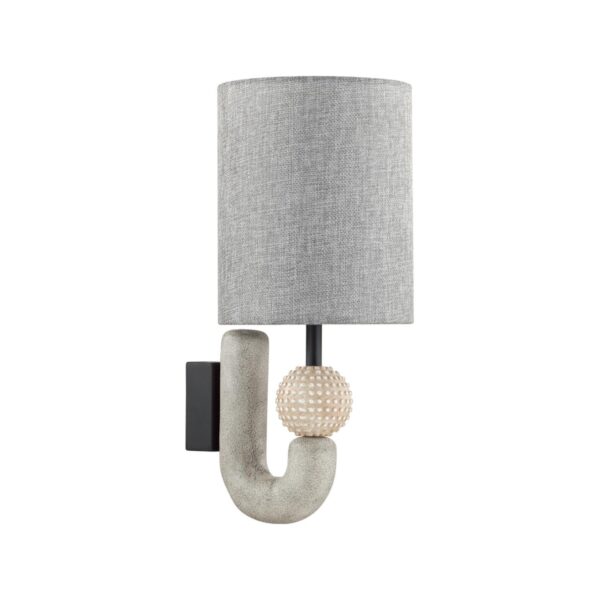 d4e4dafc13eac744cc6becc700c4fd89 5410/1WA MODERN ODL_EX23 169 черный матов./серый металл/полирезин/ткань Бра E14 1*40W BAGEL