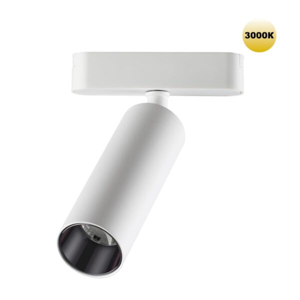 dfcfd6c5132609a668866cd102646052 359257 SHINO NT23 185 белый Трековый светильник для низковольтного шинопровода IP20 LED 15W 48V 1275Лм 3000К SMAL