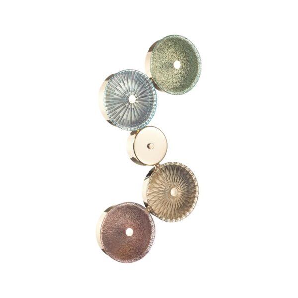 e58be7e75553d3b72cac74468f3fdfab 5412/25WL L-VISION ODL_EX23 153 золотой/разноцветный металл/стекло Бра LED 25W 4000K CARAMELLA