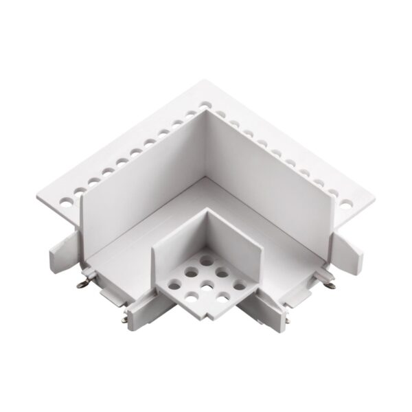 e59075878feb407e0f45b0aaa80f831e 135281 SHINO NT24 174 белый Соединитель «L» токопроводящий для шинопровода в ГКЛ (для арт.135198; 135200) IP20 48V SMAL