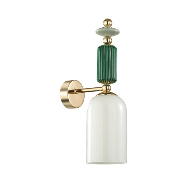 e74d36a6ebd36cc1fb9ecf5c808e6c83 4861/1W CLASSIC ODL_EX21 199 золото/разноцветн./керамика/стекло Бра E14 1*40W CANDY