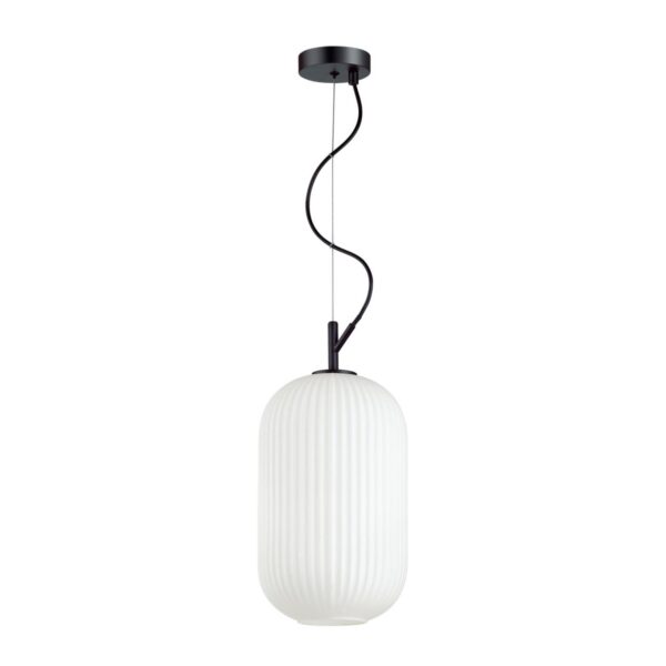 ebdb75f7dceb5af762205f3fed92d337 4751/1 PENDANT ODL21 489 белый/черный Подвес E27 60W ROOFI